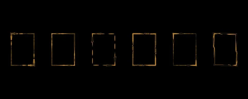 Set of vintage design elements. decorative frames and borders Illustrazione stock