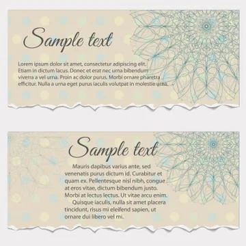 Set of vintage frame templates with flowers, vector illustration Illustrazione stock