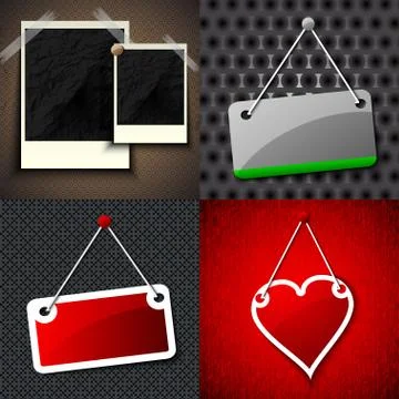 Set of vintage frames for text on abstract background. Raster copy Illustrazione stock