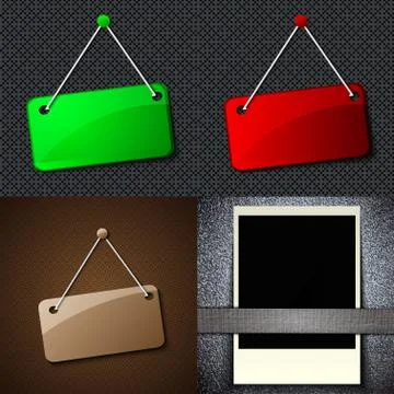 Set of vintage frames for text on abstract background. Raster copy Stock Illustration