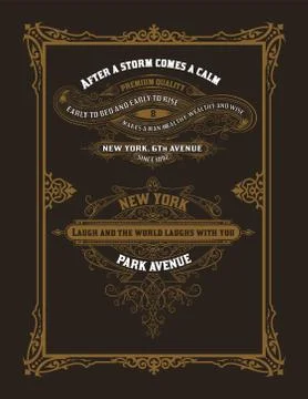 Set of vintage labels. Elements by layers. Stock Illustration