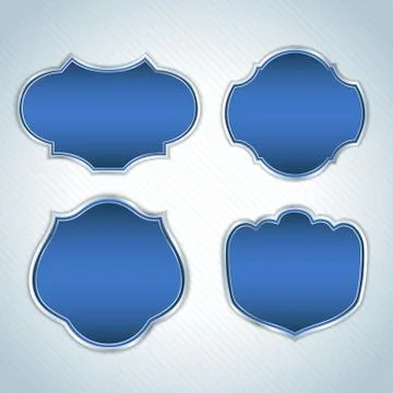 Set of vintage labels Stock Illustration