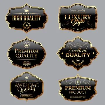 Set of Vintage Labels Ilustração Stock