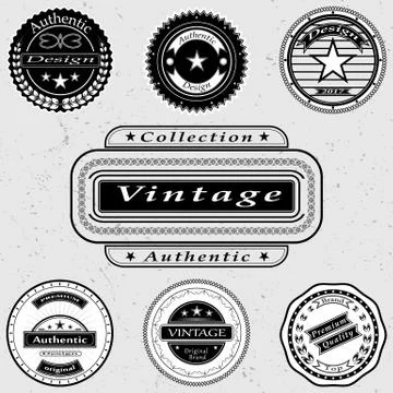 The set of vintage logos Stock-Illustration