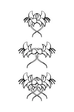 Set of vintage ornaments. Frames, borders, dividers. Ornate decorative design Stock Illustration