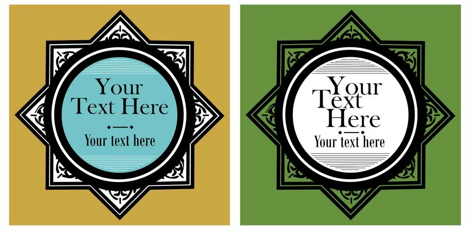 Set of vintage vector labels Illustrazione stock