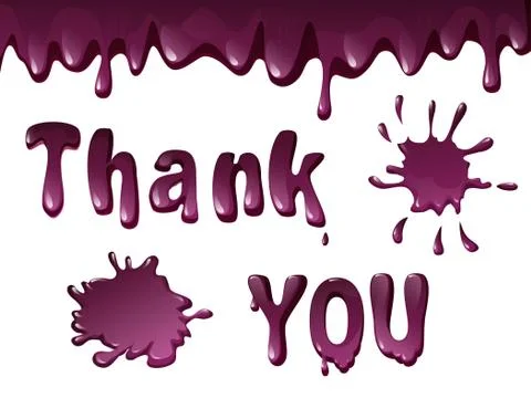 Set of violet jam splashes Stock Illustration