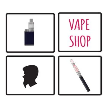 Set of vipe theme icons Stock Illustration