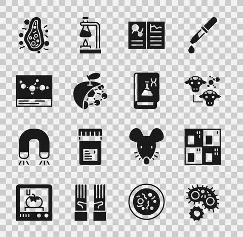 Set Virus, Periodic table, Cloning, Clinical record, Biological structure Illustration