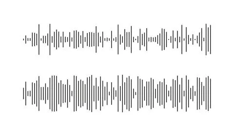 Set of voice message template. Stock Illustration