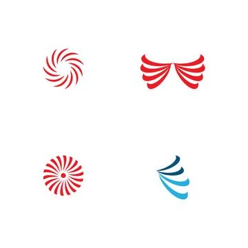 Set Vortex  Logo Template vector symbol Illustrazione stock