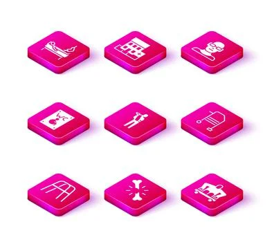 Set Walker, Human broken bone, Separated toilet for disabled, arm, Man withou Ilustración de archivo