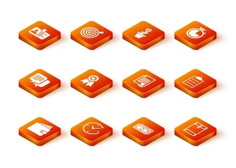 Set Wallet, Clock with arrow, Chat, Medal star, Stacks paper money cash and 스톡 일러스트