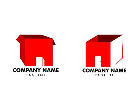 Set of Warehouse logo vector, Storage, Storage company logo Stock Illustration