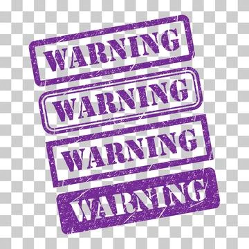 Set of Warning stamp symbol, label sticker sign button, text banner vector il 스톡 일러스트