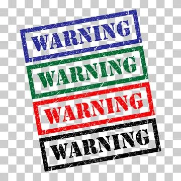 Set of Warning stamp symbol, label sticker sign button, text banner vector il 스톡 일러스트