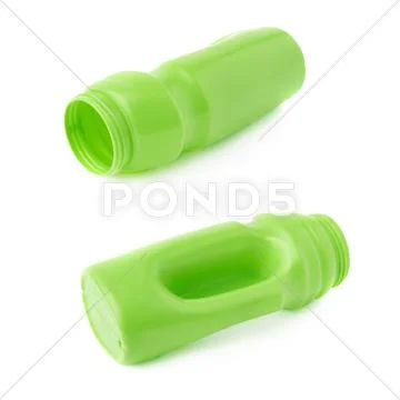 Set of Water bottle isolated over the white background Stock Photos