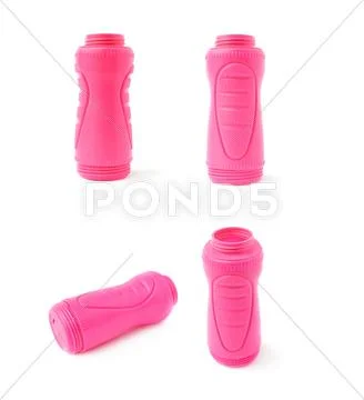 Set of Water bottle isolated over the white background Stock Photos