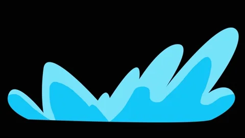 Set Of Water Effect Elements For Background Vidéo 145382310