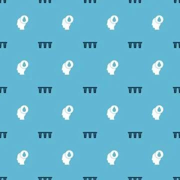 Set Water filter and drop on seamless pattern. Vector イラスト素材