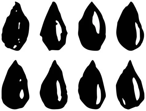 Set of water or liquid drops. Seamless repeating pattern Stock Illustration