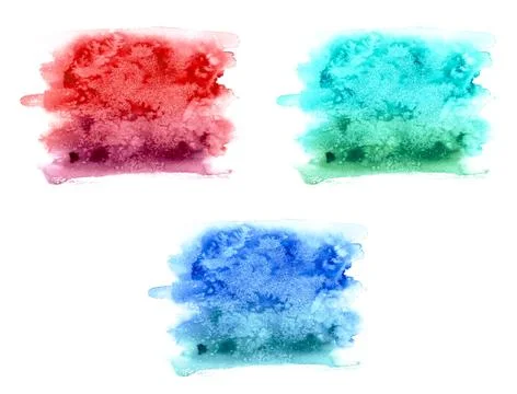 Set of watercolor background. Stock Photos