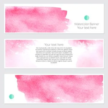 Set of watercolor backgrounds Stock Illustration
