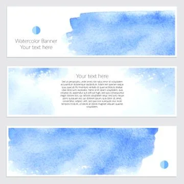 Set of watercolor backgrounds Stock Illustration