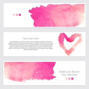 Set of watercolor backgrounds Stock-Illustration