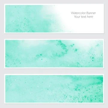 Set of watercolor backgrounds Stock Illustration