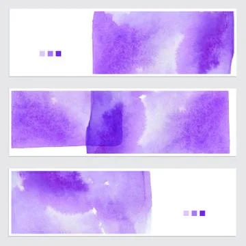 Set of watercolor backgrounds Stock Illustration