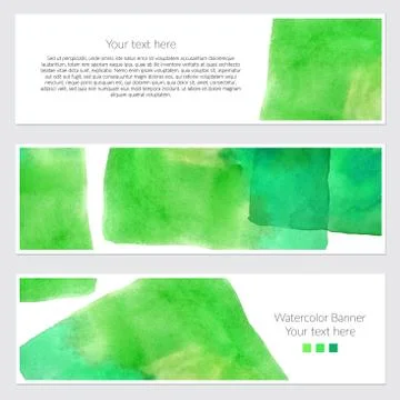 Set of watercolor backgrounds Stock Illustration