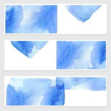 Set of watercolor backgrounds Stock Illustration