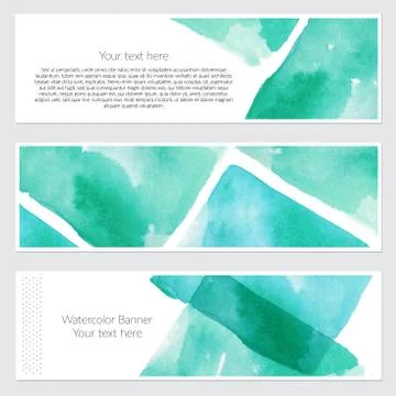 Set of watercolor backgrounds Stock Illustration