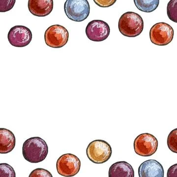 Set of watercolor elements, spruce branches, balls, gifts, heart, star, fox,  Stock Illustration