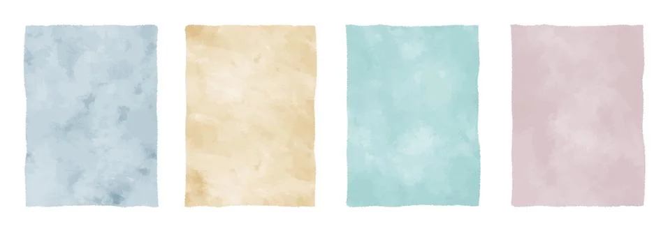 Set of watercolor vector backgrounds Illustrazione stock