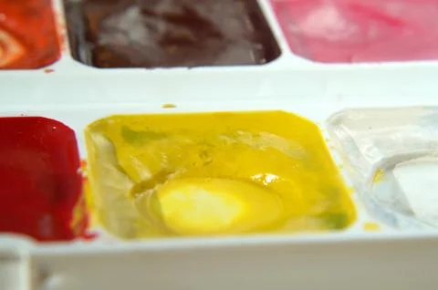Set of watercolors Stock Photos