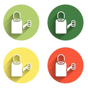 Set Watering can icon isolated with long shadow background. Irrigation symb.. Illustration