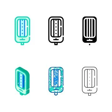 Set watering system tool detail color icon vector Illustrazione stock