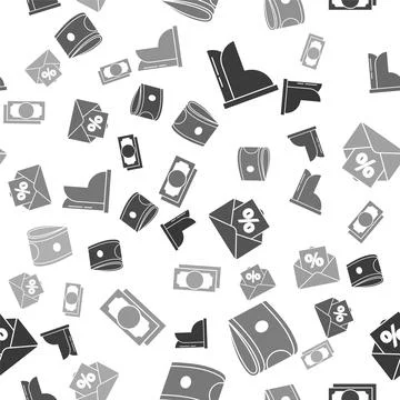 Set Waterproof rubber boot, Stacks paper money cash, Envelope with an interest 스톡 일러스트