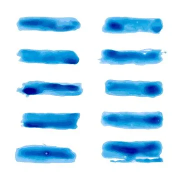 Set of watetercolor paint brushes Stock-Illustration