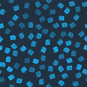 Set WAV file document, XSL, MP3 and PHP on seamless pattern. Vector Stock Illustration