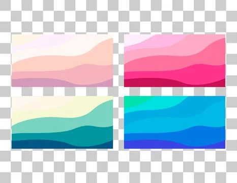 Set of Wave curve design, modern line pattern, graphic covec vector illustrat 스톡 일러스트