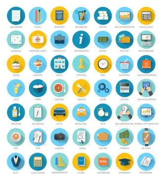 Set for web and mobile applications Stock Illustration