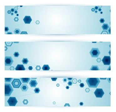 Set of Web banners. Vector Stock Illustration