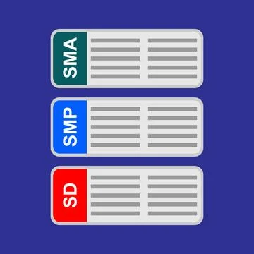 Set of web buttons for websites. Flat design. Vector illustration Stock Illustration