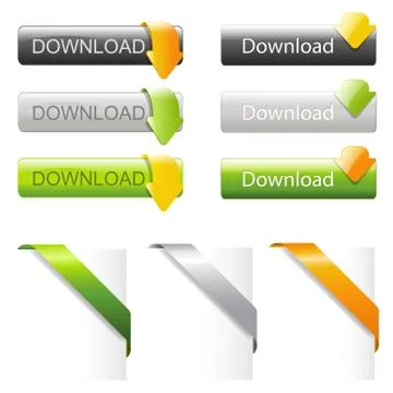 Set web elements 스톡 일러스트