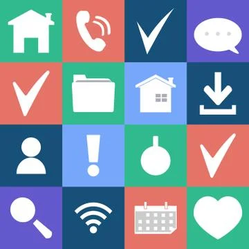 Set Web Icon Stock Illustration