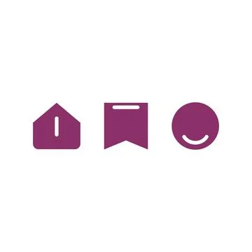 Set of web icons. Flat design style eps 10. UI icon symbols for applications Stock Illustration