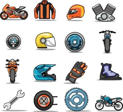 Set of web icons Stock Illustration